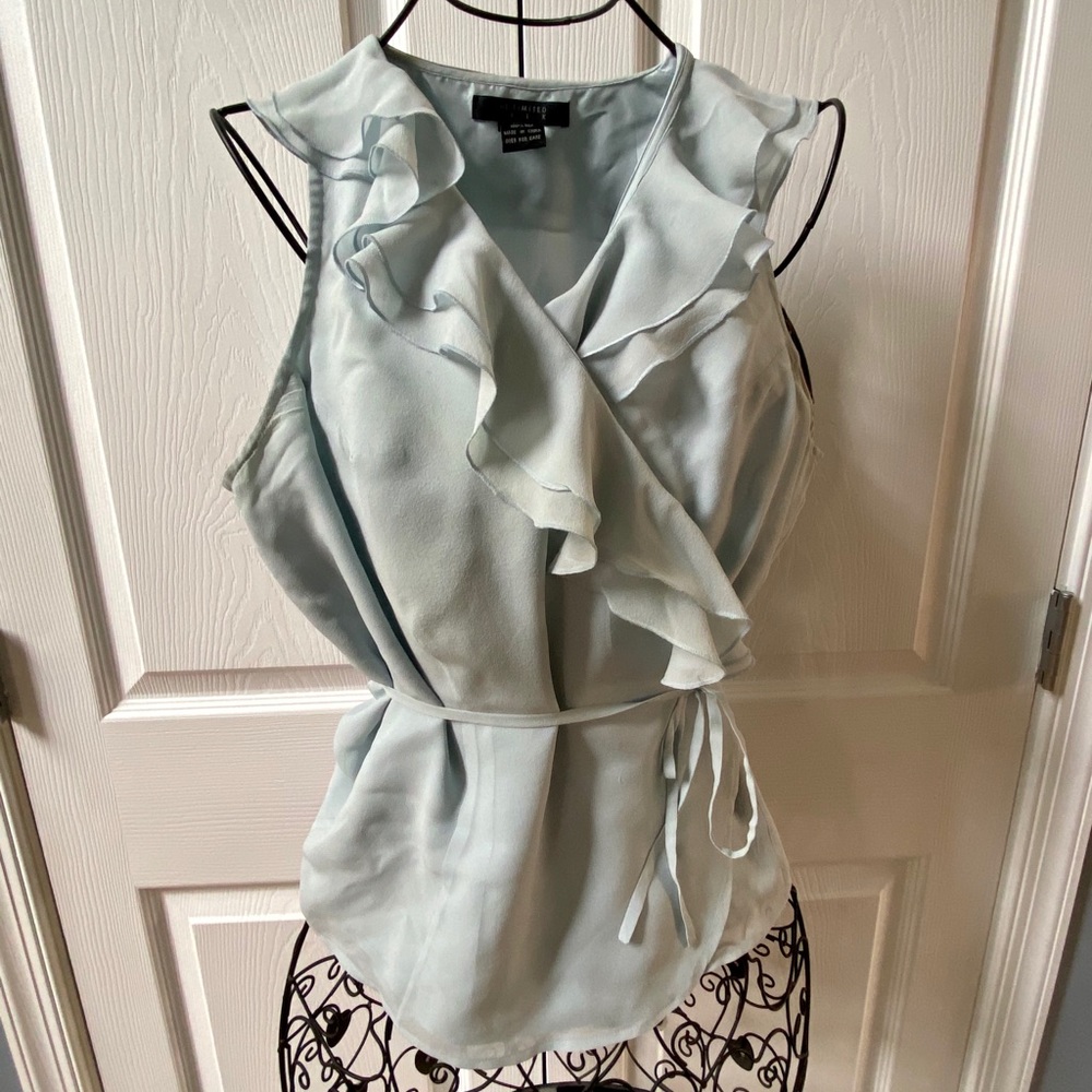 The Limited Silk Wrap Around Top - Picture 2 of 5